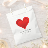 Gradienten ROTE LIEBE HERZ + Ihr Text und Ihre Ide Geschenktütchen (Ausgeschnitten)