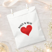 Gradienten ROTE LIEBE HERZ + Ihr Text und Ihre Ide Geschenktütchen (Ausgeschnitten)