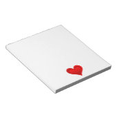 Gradienten ROTE LIEBE HERZ + Ihr Text und Ihre Ide Notizblock (angewinkelt)