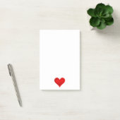 Gradienten ROTE LIEBE HERZ + Ihr Text und Ihre Ide Post-it Klebezettel (Büro)