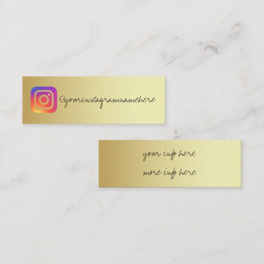 Gradientenband Mini Visitenkarte (Vorne/Hinten)