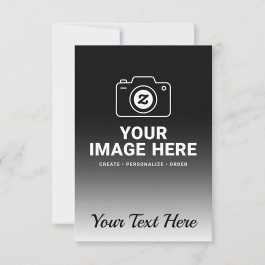 Gradientenbild und Text RSVP Karte (Vorderseite)
