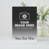 Gradientenbild und Text RSVP Karte (Stehend Vorderseite)