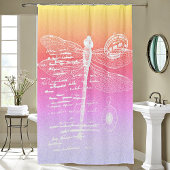 Gradientendragonfly Duschvorhang