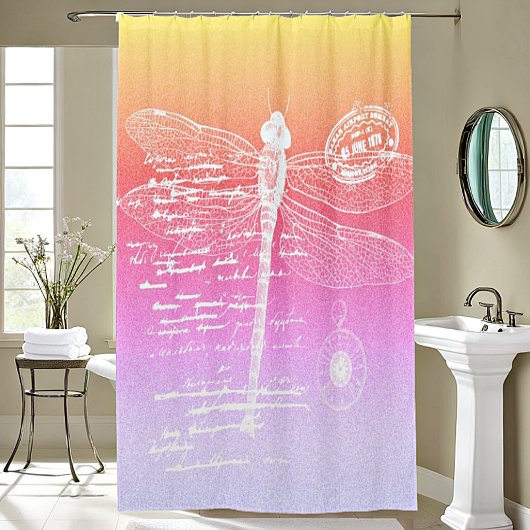 Gradientendragonfly Duschvorhang