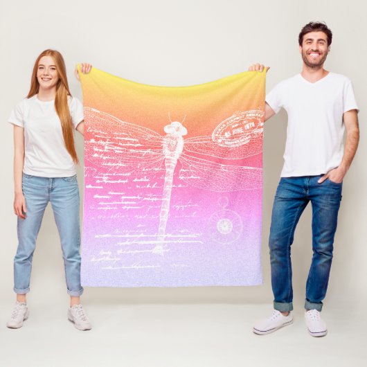 Gradientendragonfly Fleecedecke (Beispiel)