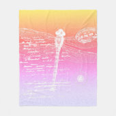 Gradientendragonfly Fleecedecke (Vorderseite)