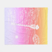 Gradientendragonfly Fleecedecke (Vorderseite (Horizontal))