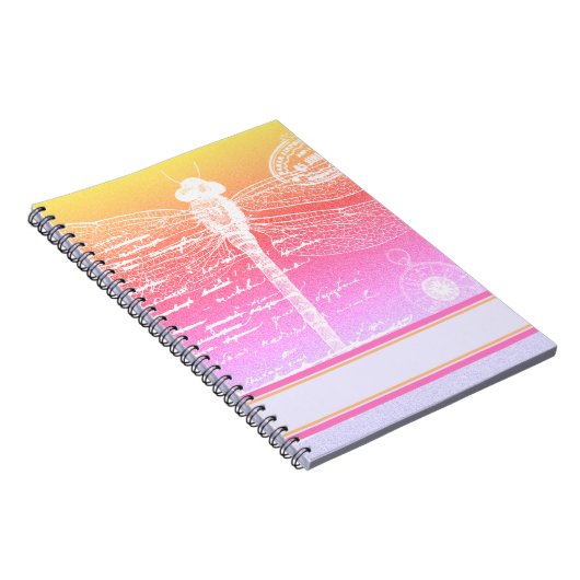 Gradientendragonfly Notizblock (Rechte Seite)