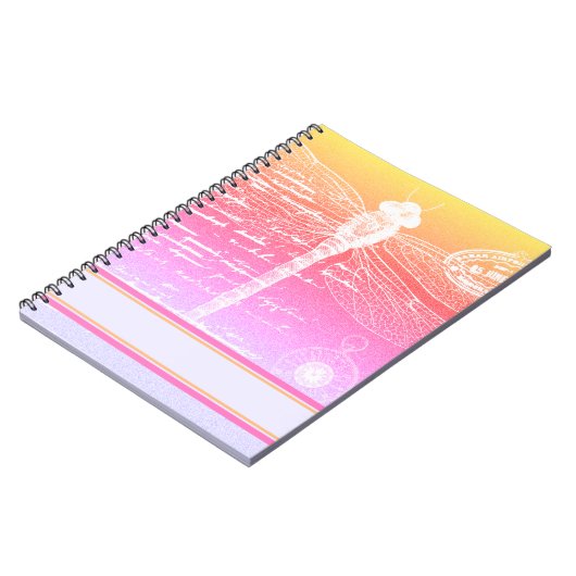 Gradientendragonfly Notizblock (Linke Seite)