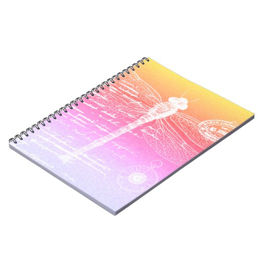 Gradientendragonfly Notizblock (Linke Seite)