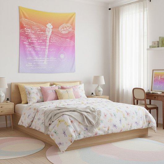 Gradientendragonfly Wandteppich