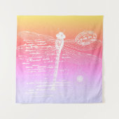 Gradientendragonfly Wandteppich (Vorderseite)