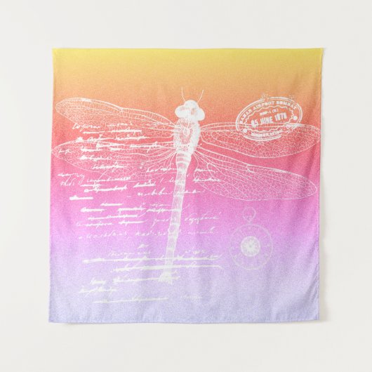 Gradientendragonfly Wandteppich (Vorderseite)