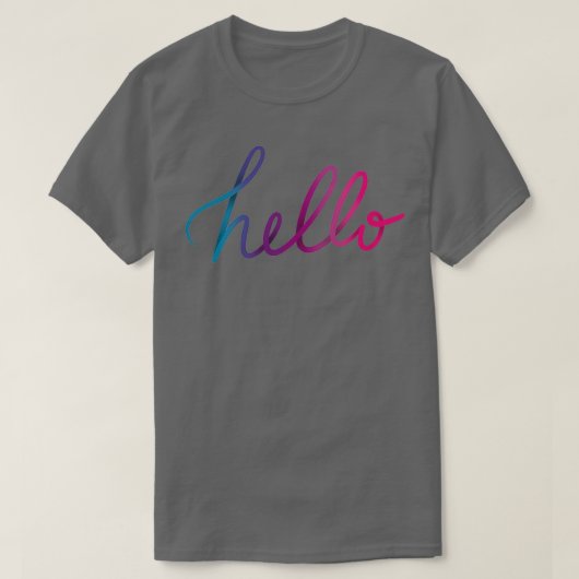 Gradientenhandschrift T-Shirt (Design vorne)
