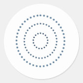 Gradientenkunst Runder Aufkleber (Vorderseite)