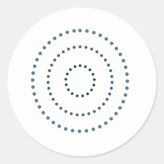 Gradientenkunst Runder Aufkleber (Vorderseite)