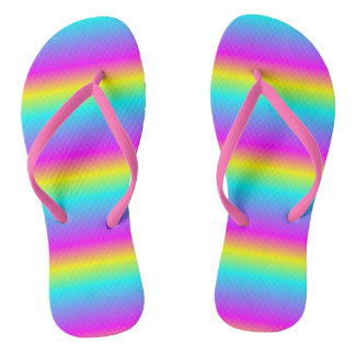 GRADIENTES MOTIF DER FLAGFARBEN DES RAINBOW BADESANDALEN