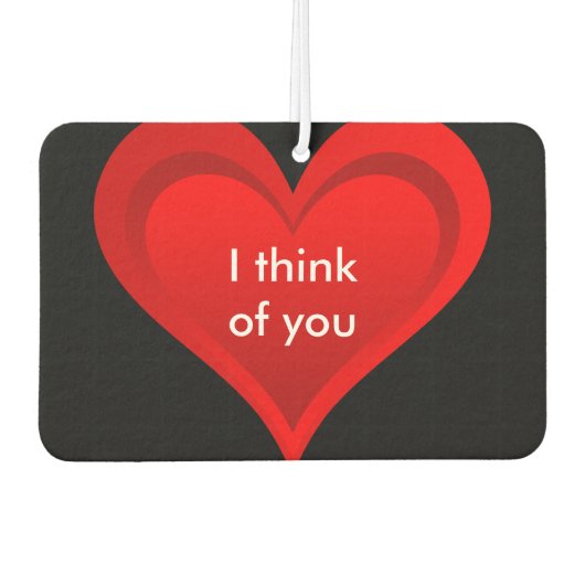 Gradients RED LIEBE HERZ + Ihr Backgr. Ideen Autolufterfrischer (Vorderseite)