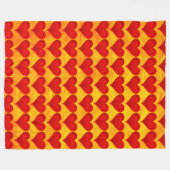 Gradients RED LIEBE HERZ + Ihr Backgr. Ideen Fleecedecke (Vorderseite (Horizontal))