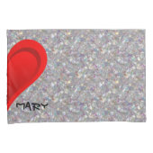 Gradients RED LIEBE HERZ + Ihr Backgr. Ideen Kissenbezug (Vorderseite-Rechts)