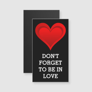 Gradients RED LIEBE HERZ + Ihr Backgr. Ideen Magnetkarte