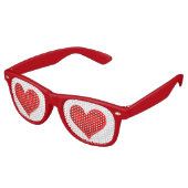 Gradients RED LIEBE HERZ + Ihr Backgr. Ideen Sonnenbrille (Schrägansicht)