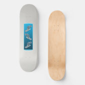 Gradientwolke - leicht bis tief | Saisonale Stimmu Skateboard (Vorderseite)