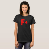 Grading Education School F Letter Teacher Student T-Shirt (Vorne ganz)
