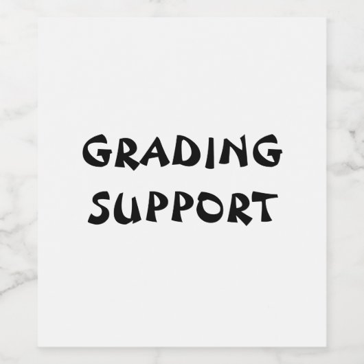 Grading Support Weinetikett (Einzelnes Label)