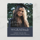 GRADitude Foto Abschluss Ankündigung Postkarte (Vorderseite)
