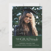 GRADitude Foto Grüner Abschluss Ankündigung (Vorderseite)