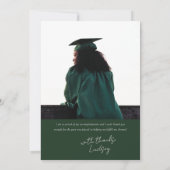 GRADitude Foto Grüner Abschluss Ankündigung (Rückseite)