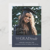 GRADitude Foto Navy Abschluss Ankündigung (Vorderseite)