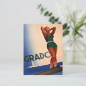 Grado, Italien Vintage Travel Postcard Postkarte (Stehend Vorderseite)