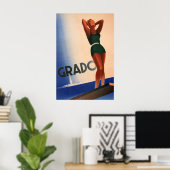 Grado, Italien Vintage Travel Poster (Heimbüro)