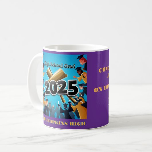 " GRADS 2025 " KAFFEETASSE (Vorderseite Links)