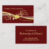 Graduatation Namen-und Kontakt-Karten Telefonnummerkarte (Vorne/Hinten)