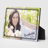 Graduate 12x18 Foto Horizontal Schwarze Grenze Fotoplatte (Seite)