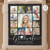 Graduate 13 Foto Collage Script benutzerdefinierte Fleecedecke