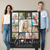 Graduate 13 Foto Collage Script benutzerdefinierte Fleecedecke
