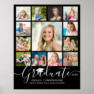 Graduate 13 Foto Collage Script benutzerdefinierte Poster