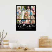 Graduate 13 Foto Collage Script benutzerdefinierte Poster (Küche)