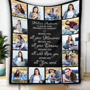 Graduate 14 Photo Collage Inspirational Graduation Fleecedecke