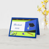 Graduate 2008 Card Karte (Gelbe Blume)