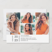 Graduate 2023 Party 5 Fotos Einladungskarte (Rückseite)