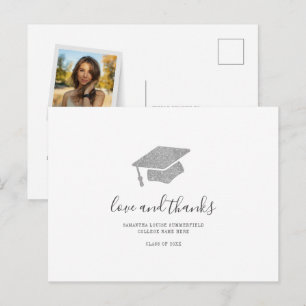 Graduate 2024 Foto Grad Vielen Dank Postkarte