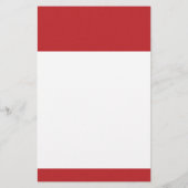 Graduate 2025 Red White Graduation Party Briefpapier (Rückseite)