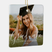 Graduate 2025 Script Custom Foto Keramikornament (Rechts)