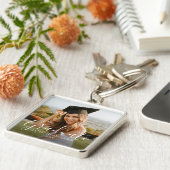 Graduate 2025 Script Custom Foto Schlüsselanhänger (Seite)